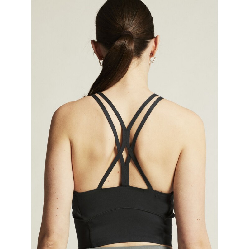 CRAFT ŽENSKI ŠPORTNI KRAJŠI TOP COLLECTIVE CROPPED SINGLET BLACK