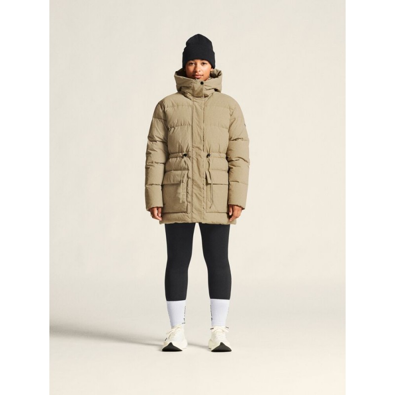 CRAFT ŽENSKA TOPLA DEBELA PUHOVKA IZ PRAVEGA PUHA URBAN DOWN PUFFER JKT TAUPE