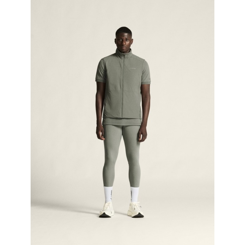 CRAFT MOŠKI FUNKCIONALEN BREZROKAVNIK ADV ESSENCE WARM VEST 2 SIVO-ZELENA LEAF