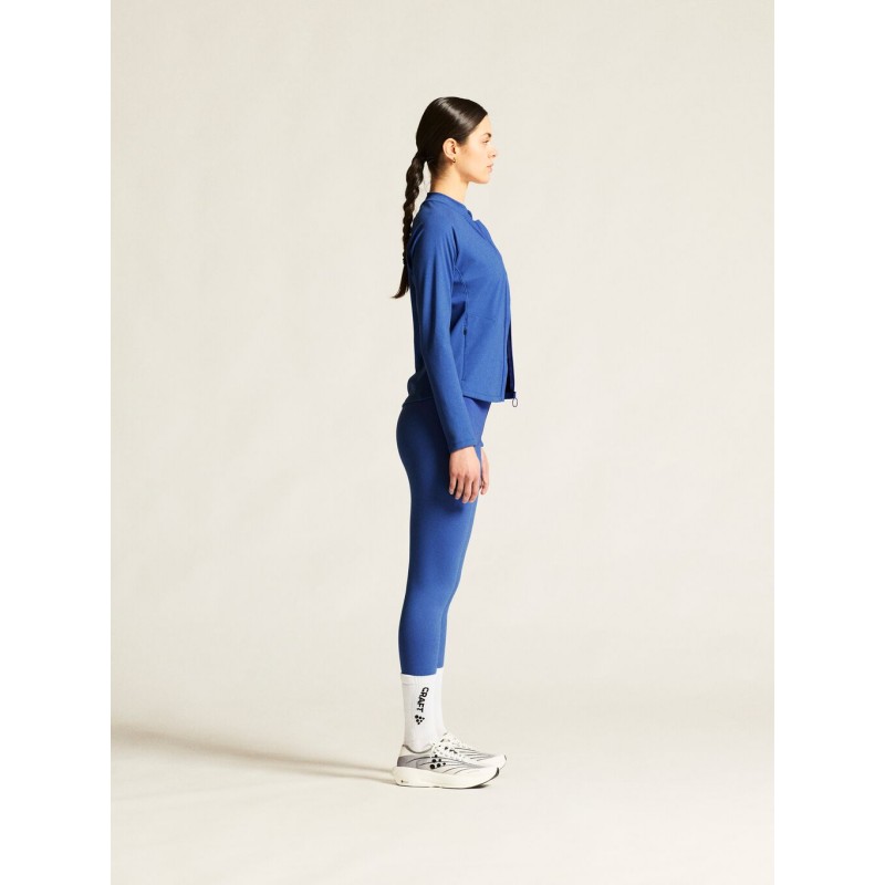 CRAFT ŽENSKA TEHNIČNA JOPICA Z ZADRGO ADV COLLECTIVE ZIP SWEATER MODRA INK BLUE
