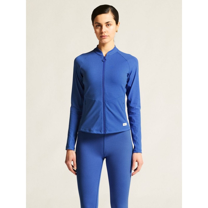 CRAFT ŽENSKA TEHNIČNA JOPICA Z ZADRGO ADV COLLECTIVE ZIP SWEATER MODRA INK BLUE