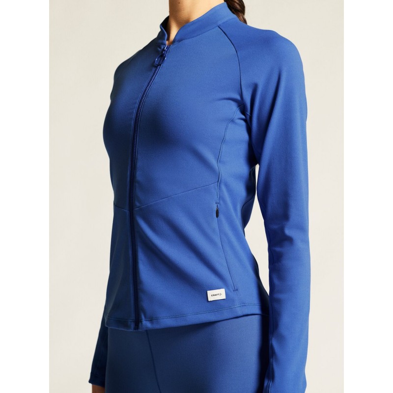 CRAFT ŽENSKA TEHNIČNA JOPICA Z ZADRGO ADV COLLECTIVE ZIP SWEATER MODRA INK BLUE