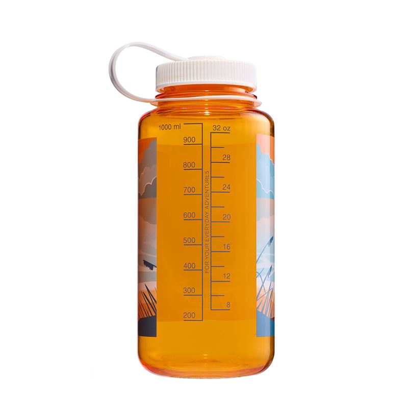 NALGENE FLAŠKA ŠIROKO GRLO 1000ML CLEMENTINE LANDSCAPE SUSNSET SUSTAIN