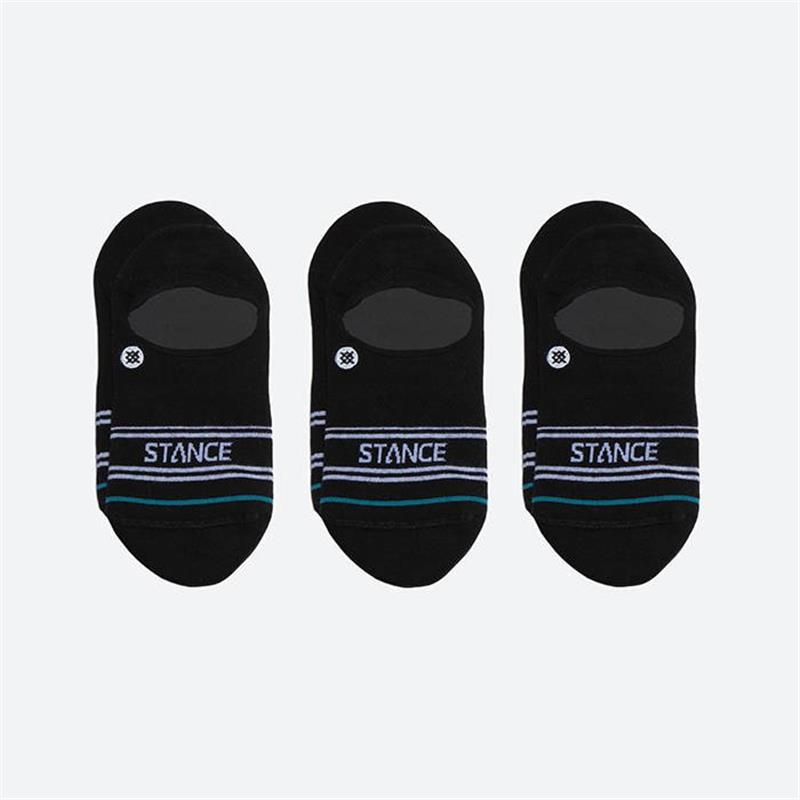 Stance nogavice no show basic 3 pack black