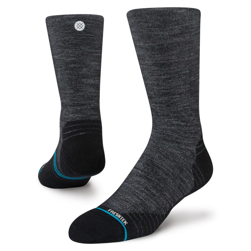 STANCE ZIMSKE TANKE VOLNENE TEHNIČNE NOGAVICE RUN LIGHT WOOL CREW BLACK