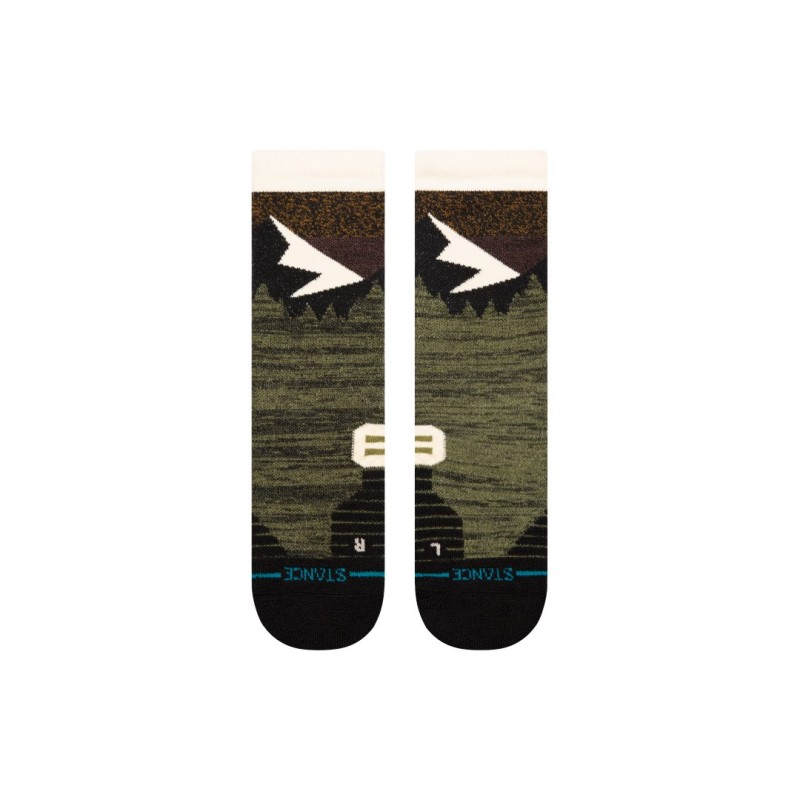 STANCE VOLNENE TEHNIČNE NOGAVICE WOOL CREW OLIVE