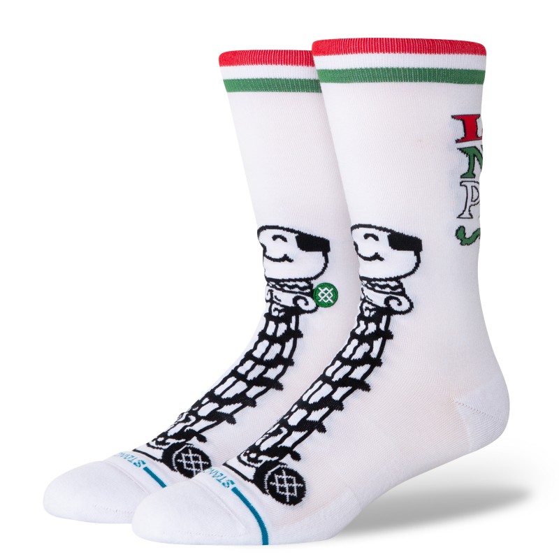 STANCE TANKE NOGAVICE LITTLE NEROS CREW WHITE