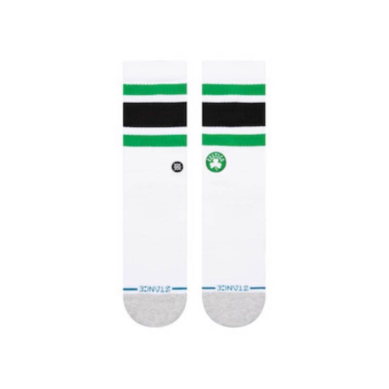 stance nba nogavice crew vintage bos white