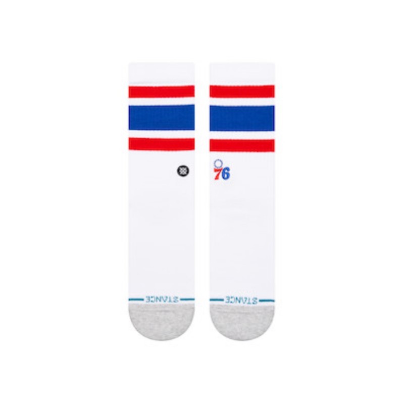 stance nba nogavice crew vintage mil white