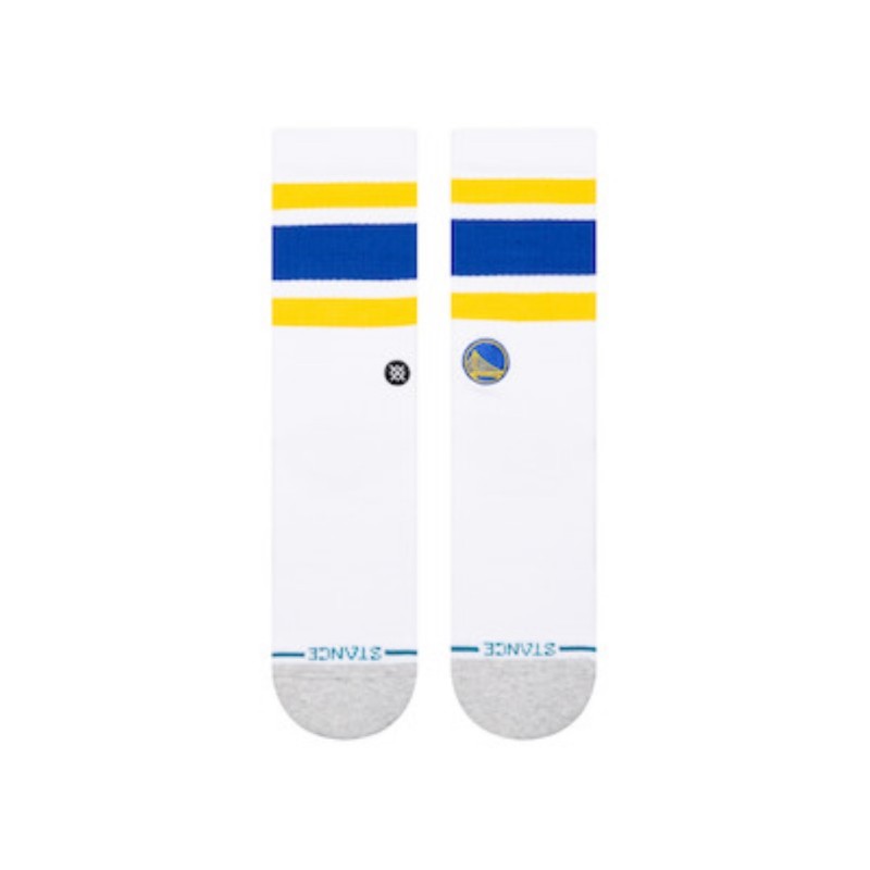 stance nba nogavice crew vintage gsw white