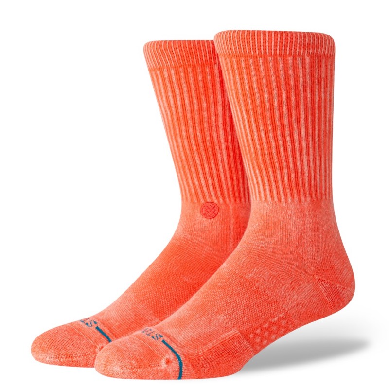stance nogavice icon crew dyed coral