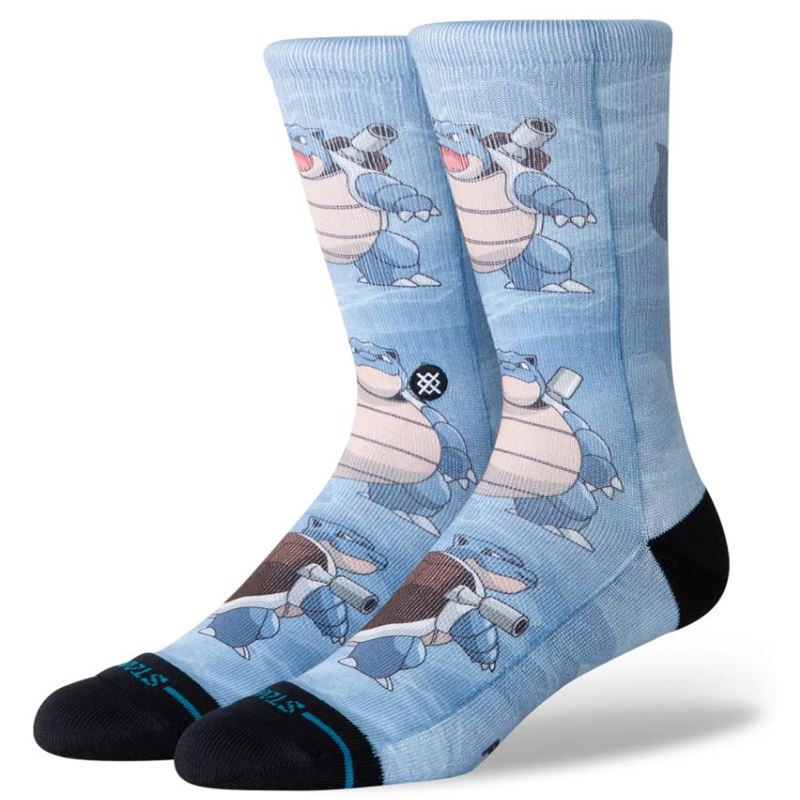 STANCE NOGAVICE BLASTOISE AOP CREW BLUE