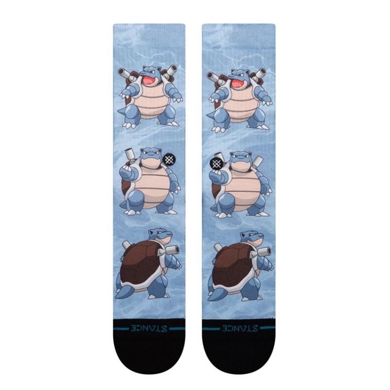 STANCE NOGAVICE BLASTOISE AOP CREW BLUE