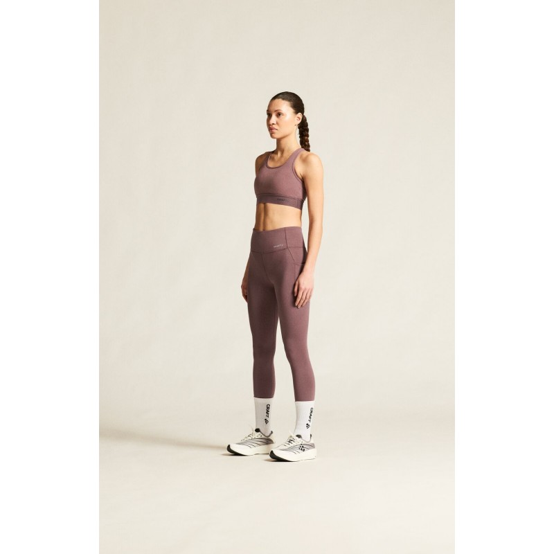 CRAFT ŽENSKE DOLGE  PAJKICE ADV ESSENCE TIGHTS 3 PUDRASTO VIJOLIČNA FLINT