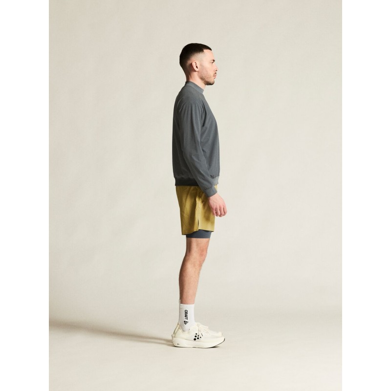 CRAFT MOŠKE KRATKE HLAČE PRO HYPERVENT 2-IN-1 SHORTS M TEMNO RUMENA KHAKI (PODHLAČE SIVA GRAY)