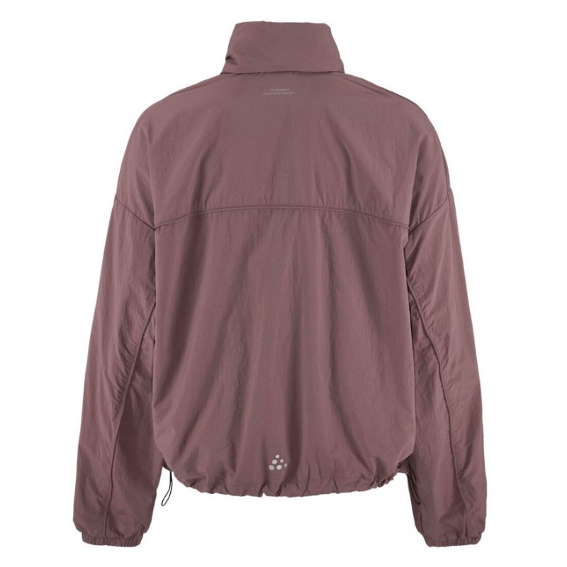 CRAFT ŽENSKA JAKNA/VETROVKA ADV ESSENCE OVERSIZED WIND JACKET PUDRASTO VIJOLIČNA FLINT