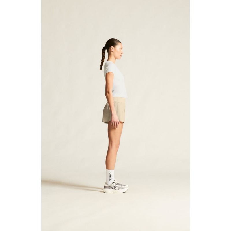 CRAFT ŽENSKA KRAJŠA MAJICA S KRATKIMI ROKAVI PRO HYPERVENT CROPPED TEE BELA WHITE
