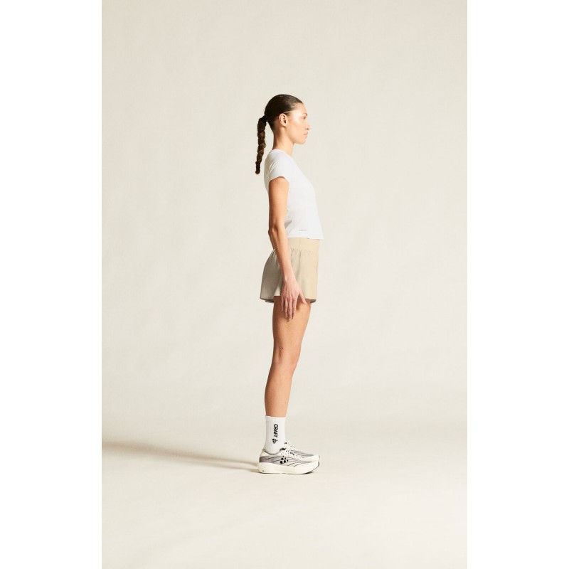 CRAFT ŽENSKE ŠIROKE KRATKE HLAČE PRO HYPERVENT WIDE SHORTS BEŽ PLASTER
