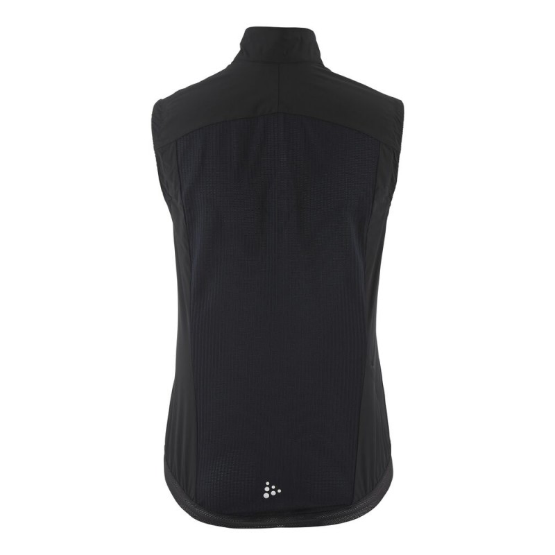 CRAFT ŽENSKI LAHEK KOLESARSKI PROTIVETRNI BREZROKAVNIK ADV ENDUR LIGHT WIND VEST ČRNA BLACK