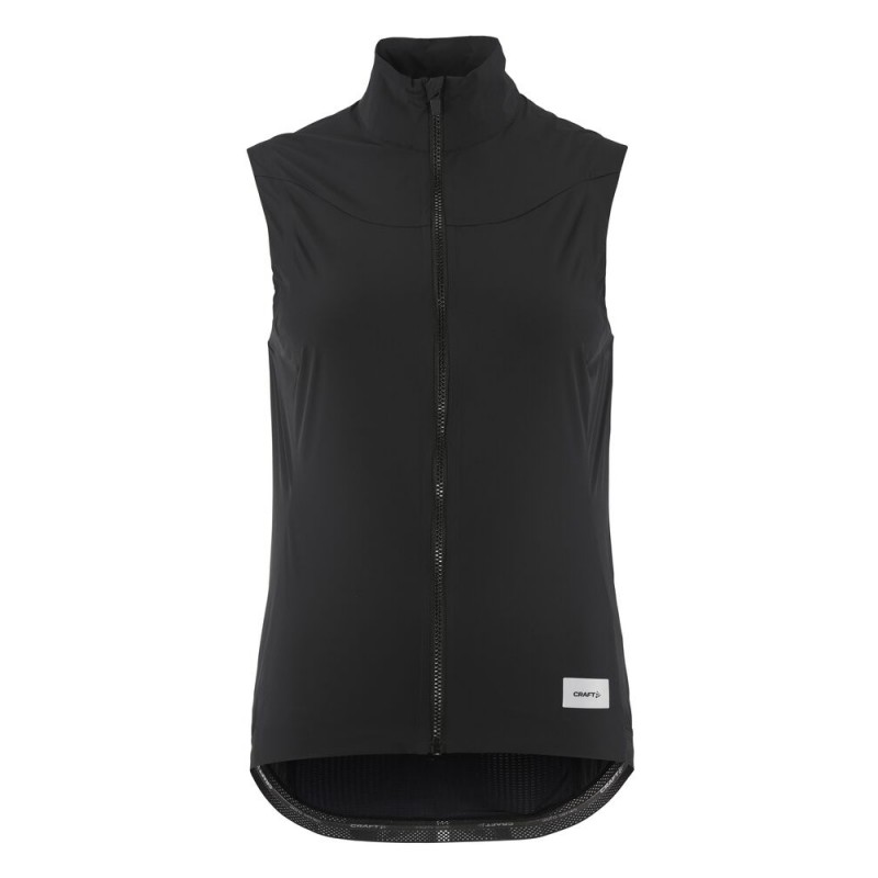 CRAFT ŽENSKI LAHEK KOLESARSKI PROTIVETRNI BREZROKAVNIK ADV ENDUR LIGHT WIND VEST ČRNA BLACK