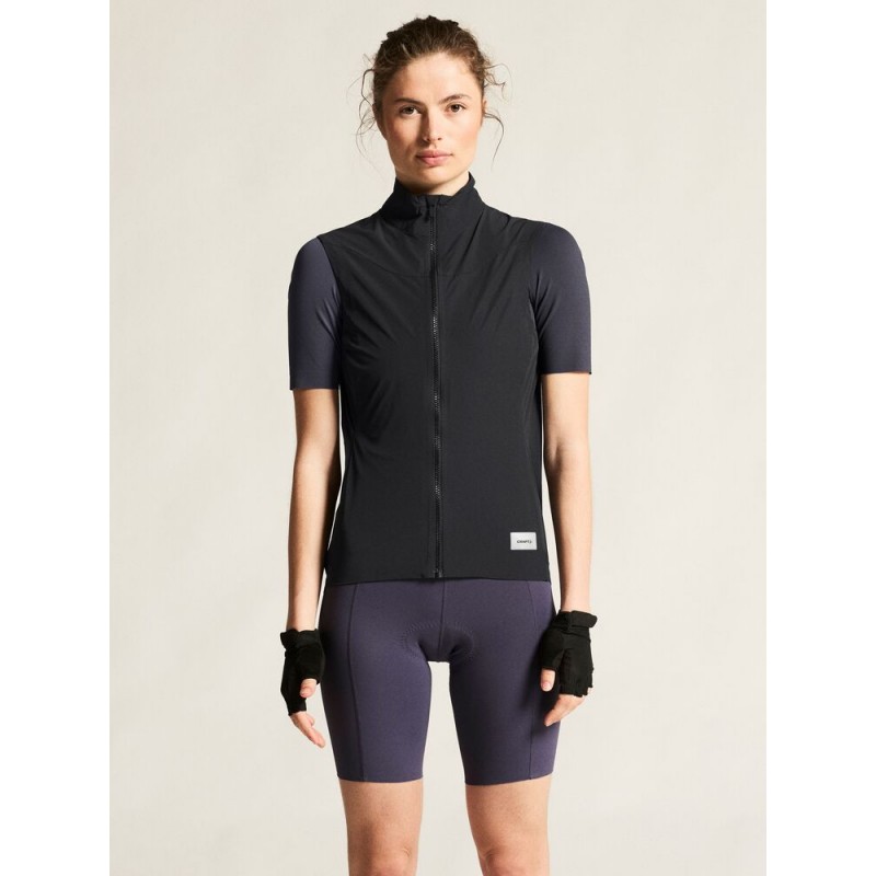 CRAFT ŽENSKI LAHEK KOLESARSKI PROTIVETRNI BREZROKAVNIK ADV ENDUR LIGHT WIND VEST ČRNA BLACK
