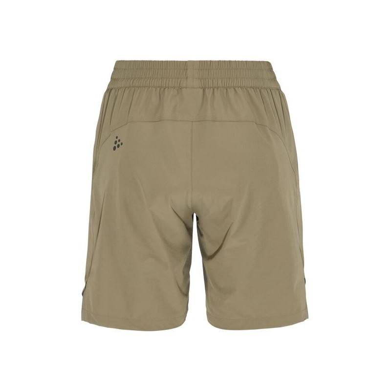 CRAFT ŽENSKE KOLESARSKE KRATKE HLAČE S SNEMLJIVO PODLOŽKO CORE EVERYDAY SHORTS W PAD W TEMNO BEŽ RAW