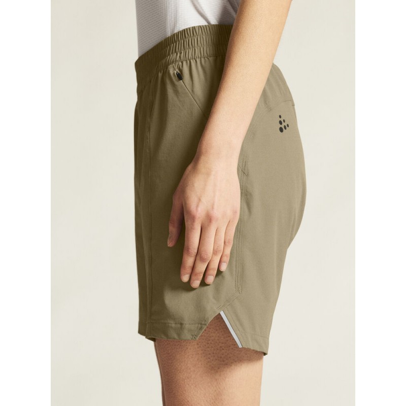 CRAFT ŽENSKE KOLESARSKE KRATKE HLAČE S SNEMLJIVO PODLOŽKO CORE EVERYDAY SHORTS W PAD W TEMNO BEŽ RAW
