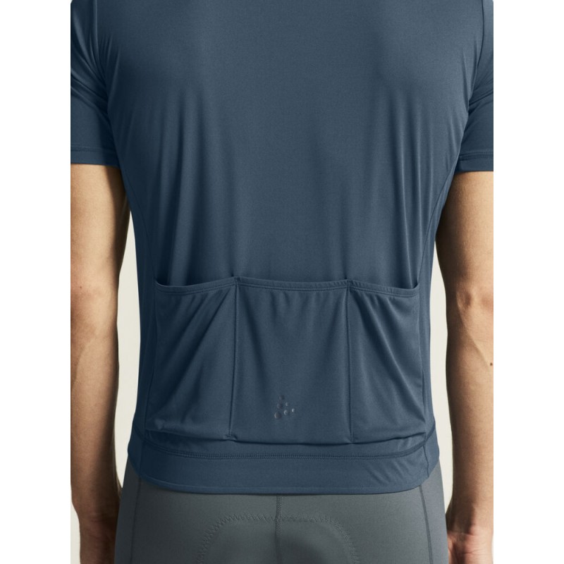CRAFT MOŠKA KOLESARSKA MAJICA S KRATKIMI ROKAVI Z ZADRGO CORE EVERYDAY SS JERSEY TEMNO MODRA NORTH