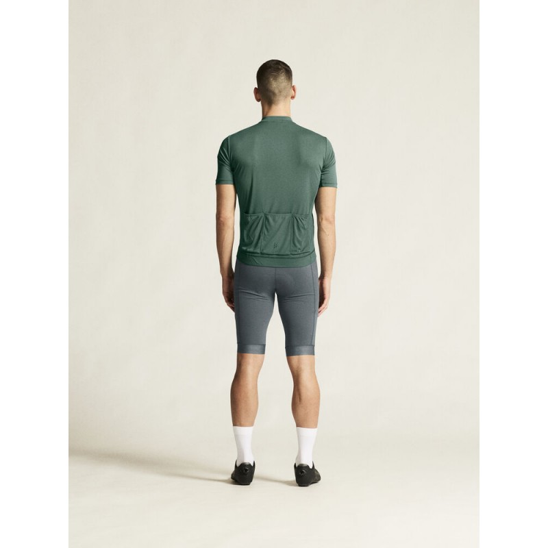 CRAFT MOŠKA KOLESARSKA MAJICA S KRATKIMI ROKAVI Z ZADRGO CORE EVERYDAY SS JERSEY ZELENA ATLANTIC