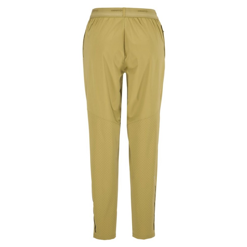 CRAFT ŽENSKE TEHNIČNE TANKE TRENING HLAČE ADV ESSENCE TRAINING PANTS 3 TEMNO RUMENA KHAKI