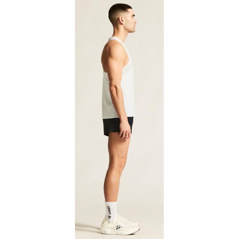 CRAFT MOŠKA TEKMOVALNA MAJICA BREZ ROKAVOV PRO RACE DAY SINGLET 2 BELA WHITE