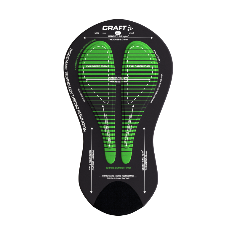 CRAFT MOŠKE KOLESARSKE HLAČE Z NARAMNICAMI PRO AERO BIB SHORTS BLACK - C1