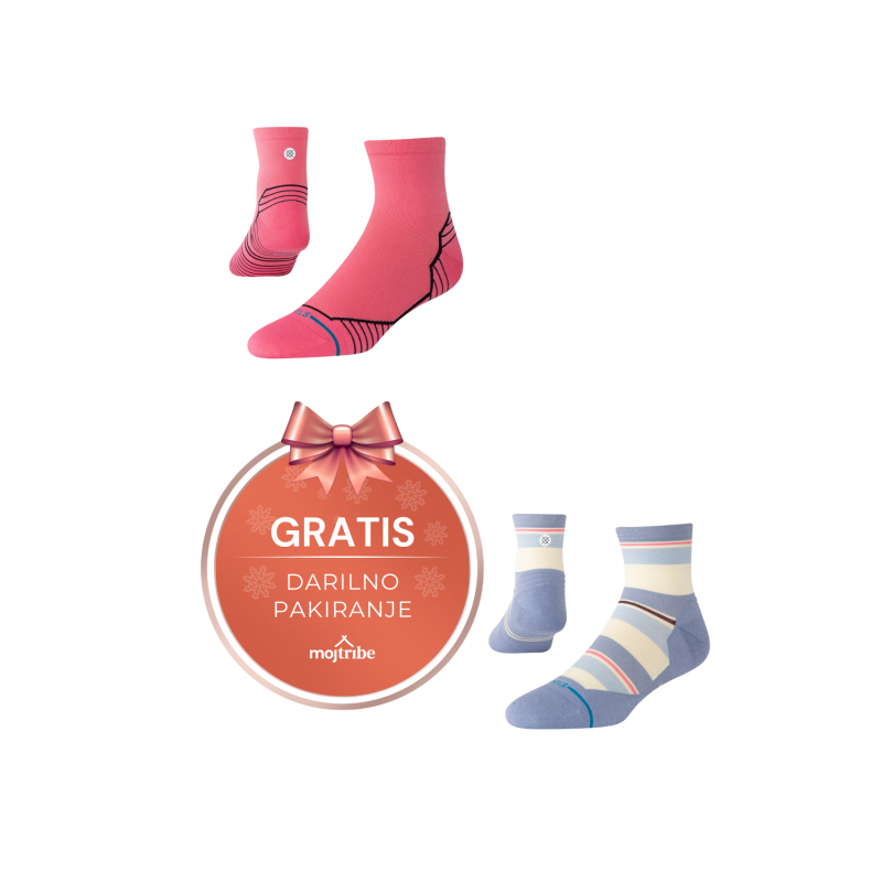 Stance paket tehničnih quarter nogavic za tekačice, darilno pakiranje