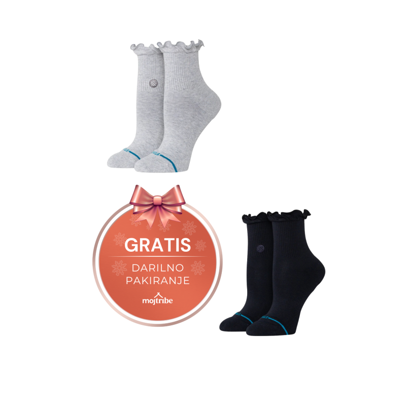 Stance ženski paket bombažnih quarter nogavic za prosti čas, darilno pakiranje