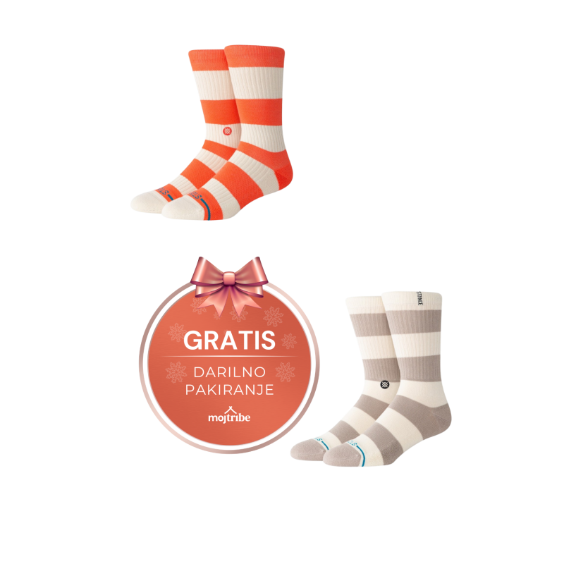 Stance paket bombažnih crew nogavic za prosti čas, darilno pakiranje