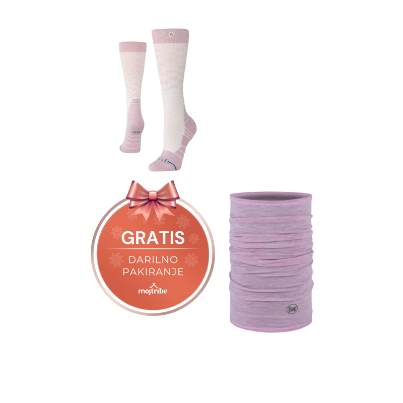 Ženski paket BUFF® merino tube in Stance nogavic za smučanje, darilno pakiranje