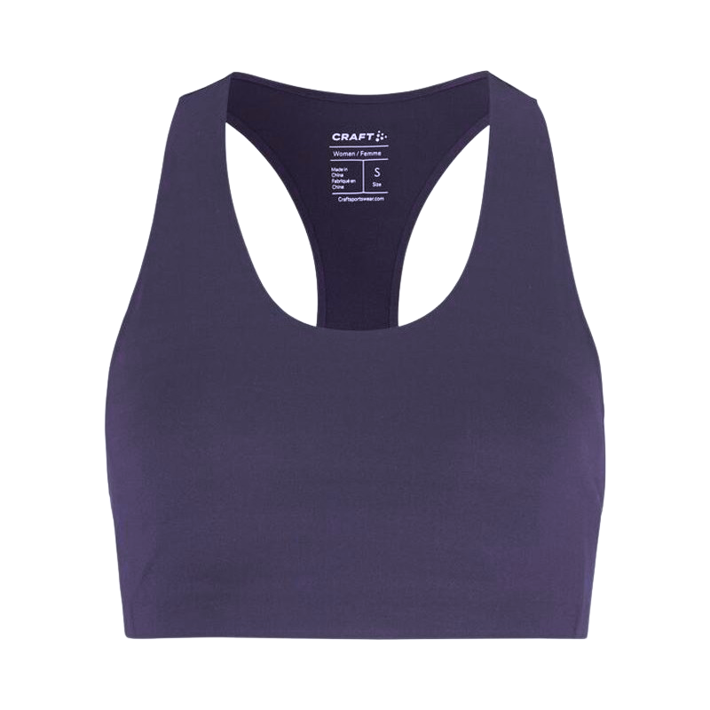 CRAFT PODLOŽEN ŽENSKI ŠPORTNI MODRČEK COLLECTIVE PADDED SPORTS BRA TEMNO VIJOLIČNA DK PLUM