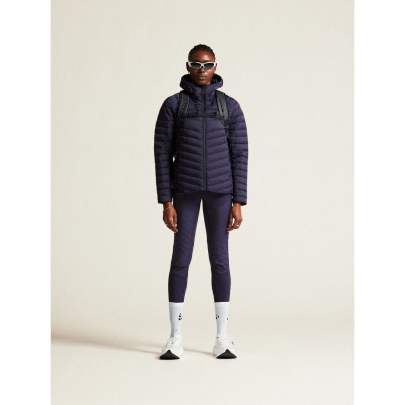 CRAFT ŽENSKA LAHKA PUHOVKA IZ PRAVEGA PUHA ADV EXPLORE LIGHT DOWN JACKET TEMNO VIJOLIČNA DK PLUM