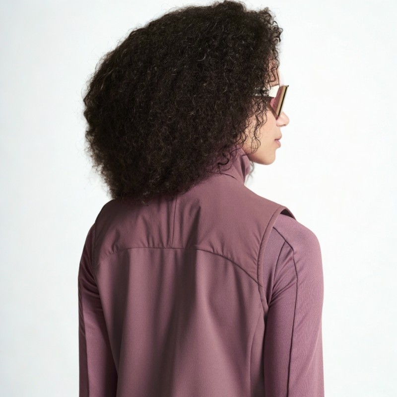 CRAFT ŽENSKI FUNKCIONALEN BREZROKAVNIK ADV ESSENCE WARM VEST 2 PUDRASTO ROZA ROSE BROWN