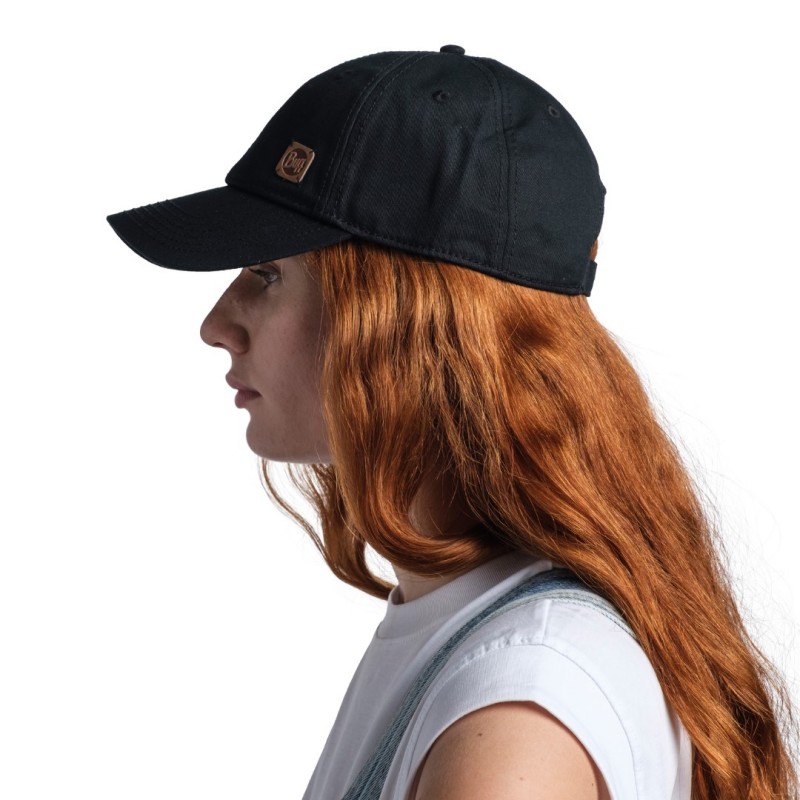 BUFF® KAPA S ŠILTOM BASEBALL CAP SOLID BLACK                                    
