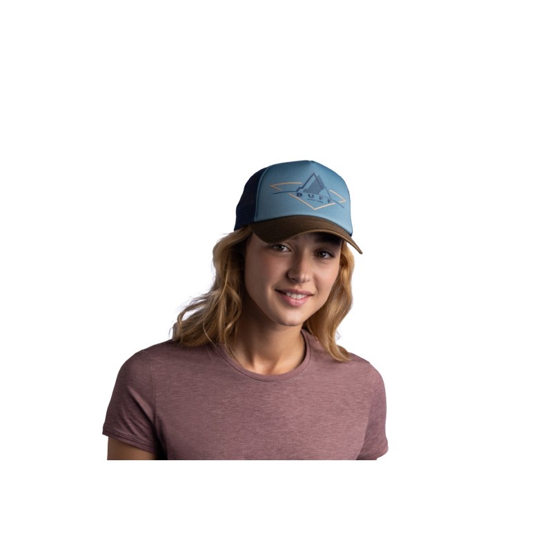 buff® trucker kapa  s šiltom stone blue