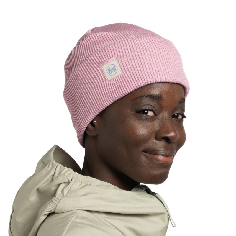 BUFF® ŠPORTNA CROSSKNIT PLETENA KAPA SOLID CAMELIA