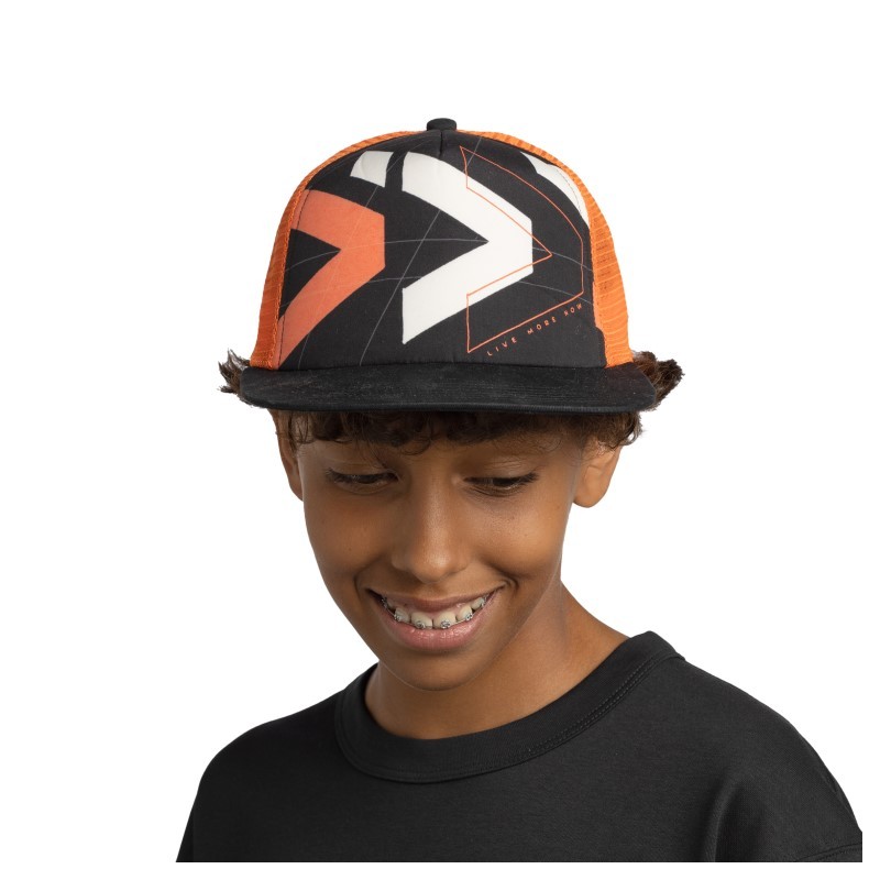 BUFF® OTROŠKA TRUCKER KAPA S ŠILTOM SKET BLACK