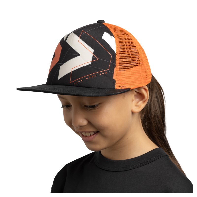 BUFF® OTROŠKA TRUCKER KAPA S ŠILTOM SKET BLACK