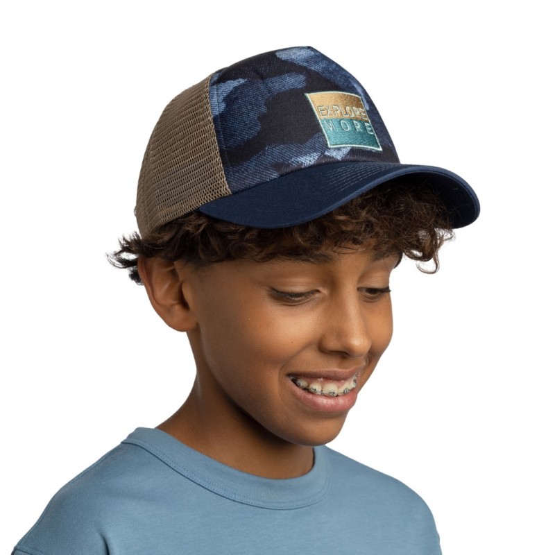 BUFF® OTROŠKA TRUCKER KAPA S ŠILTOM SNIGS NIGHT BLUE KIDS