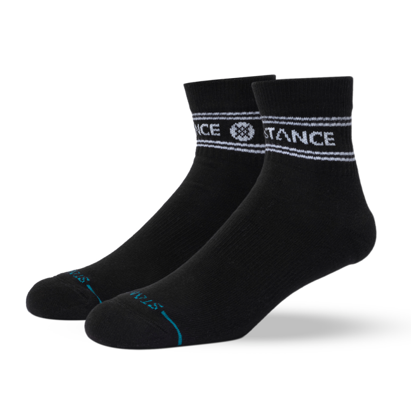 STANCE NOGAVICE VITAL 3 PACK QUARTER BLACK