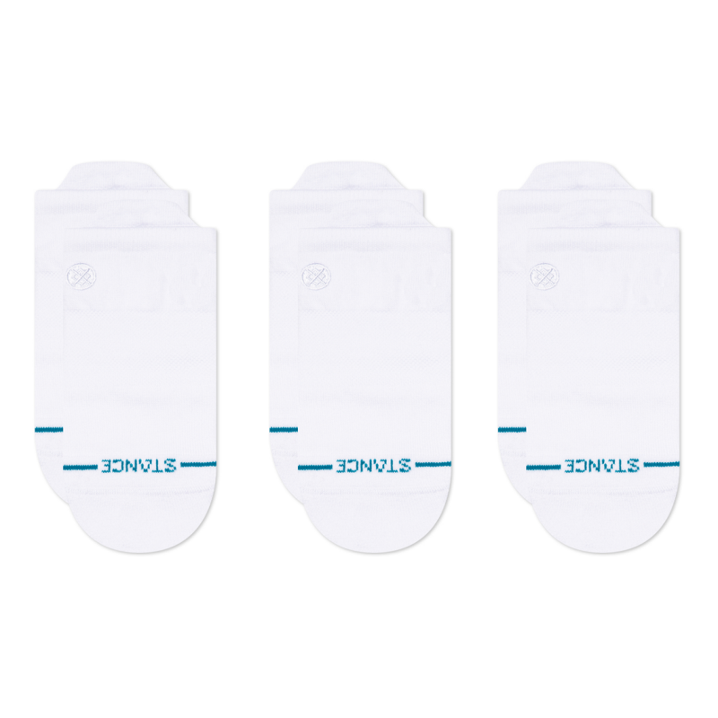 STANCE NOGAVICE ICON LOW TAB 3 PACK WHITE