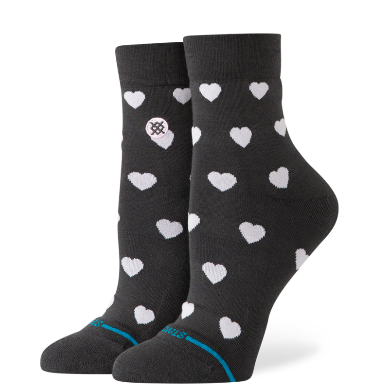 STANCE TANKE NOGAVICE HEARTS LOWRIDER CHARCOAL