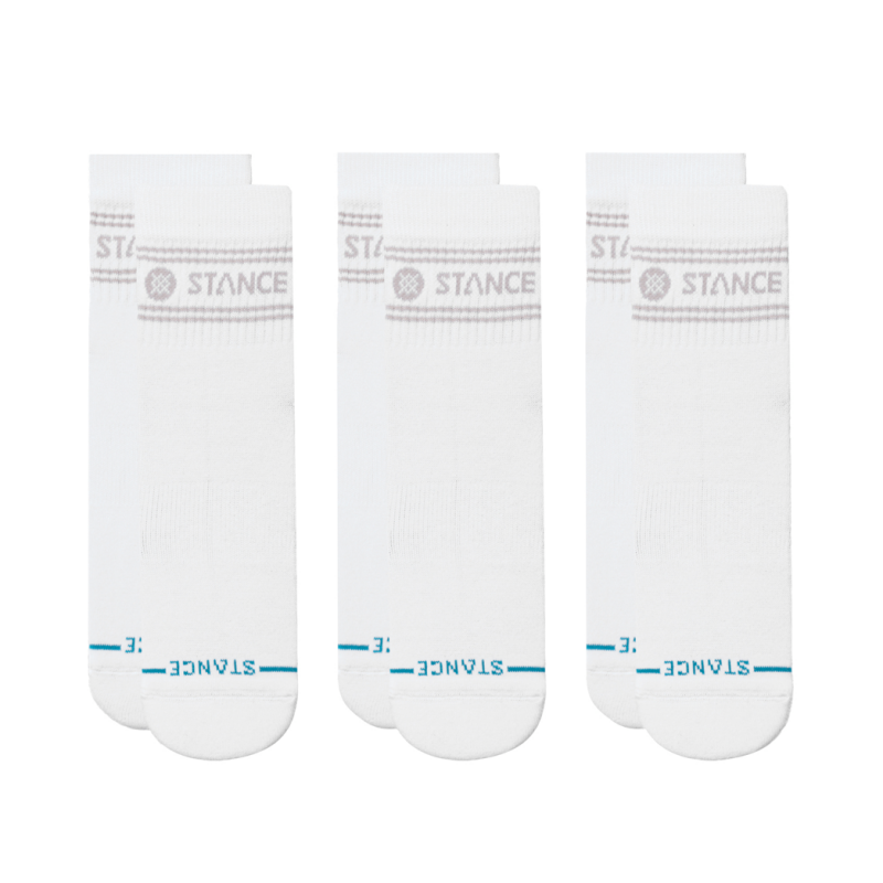 STANCE NOGAVICE VITAL 3 PACK QUARTER WHITE