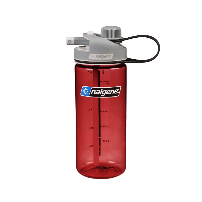 NALGENE STEKLENIČKA MULTIDRINK 600ML RED WITH GRAY CAP SUSTAIN